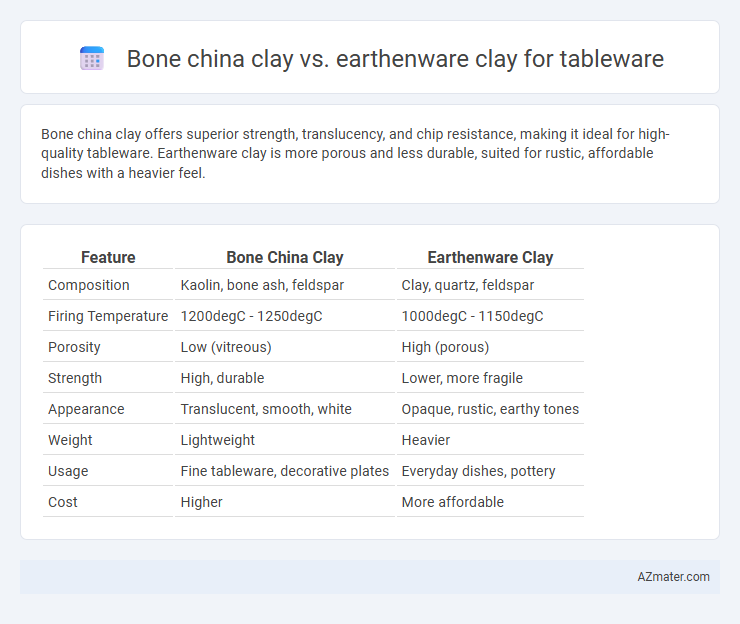 Bone china clay vs. earthenware clay for tableware - What is The Difference?