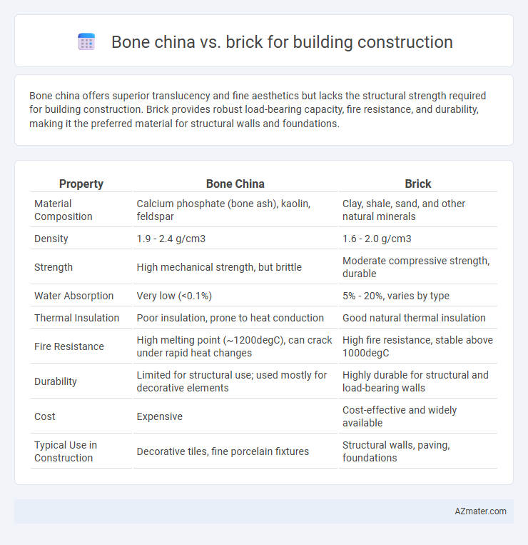 Bone china vs. brick for building construction - What is The Difference?