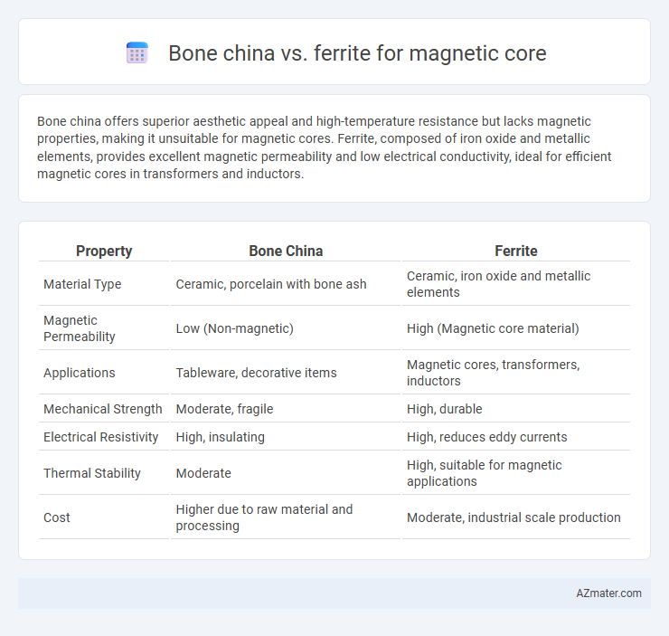 Bone china vs. ferrite for magnetic core - What is The Difference?