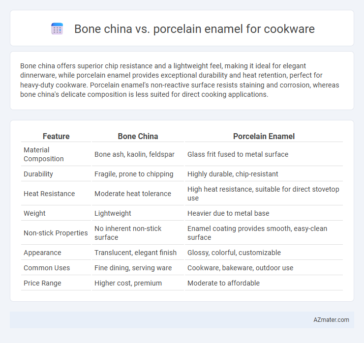 Bone china vs. porcelain enamel for cookware - What is The Difference?