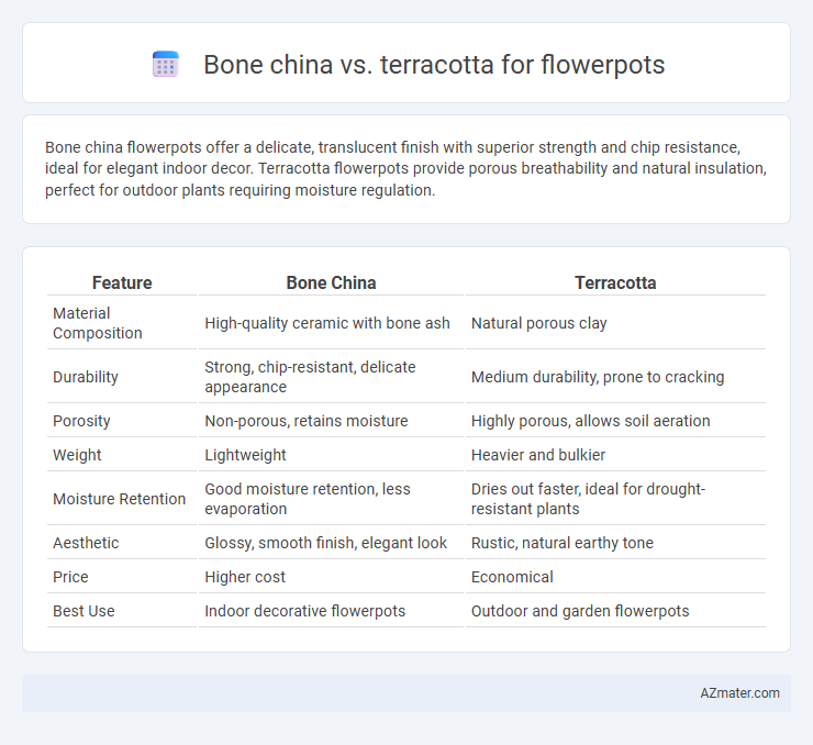 Bone china vs. terracotta for flowerpots - What is The Difference?