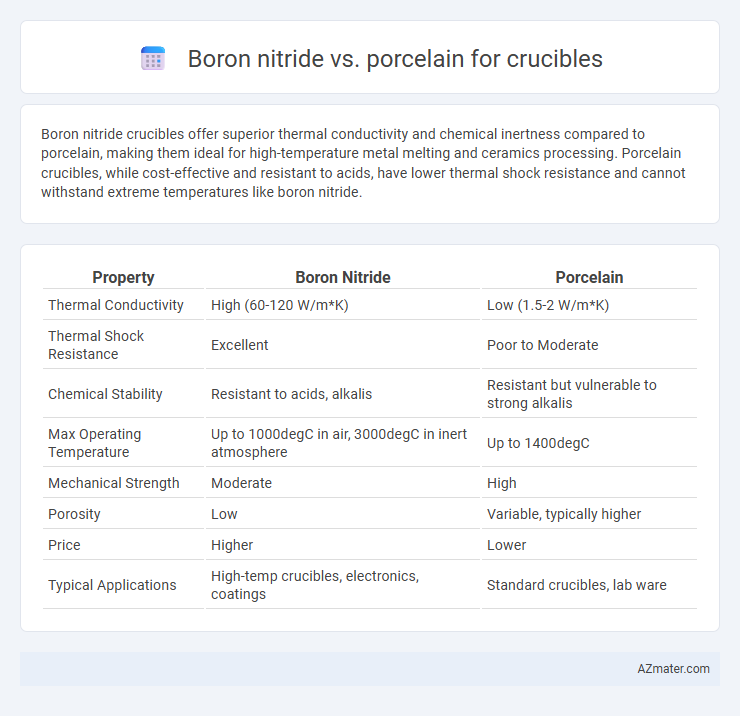 Boron nitride vs. porcelain for crucibles - What is The Difference?