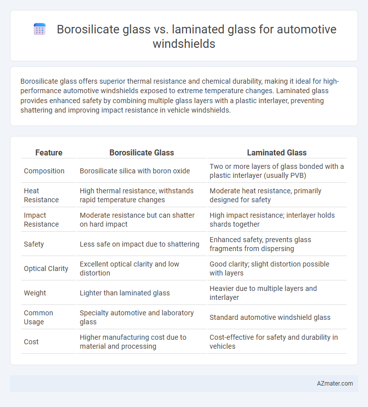 Borosilicate glass vs. laminated glass for automotive windshields - What is The Difference?