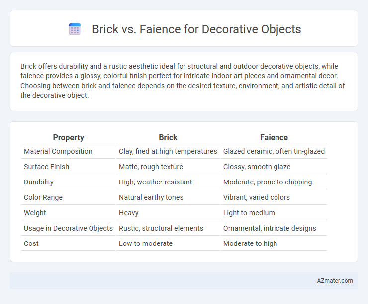 Brick vs. Faience for Decorative Objects - What is The Difference?