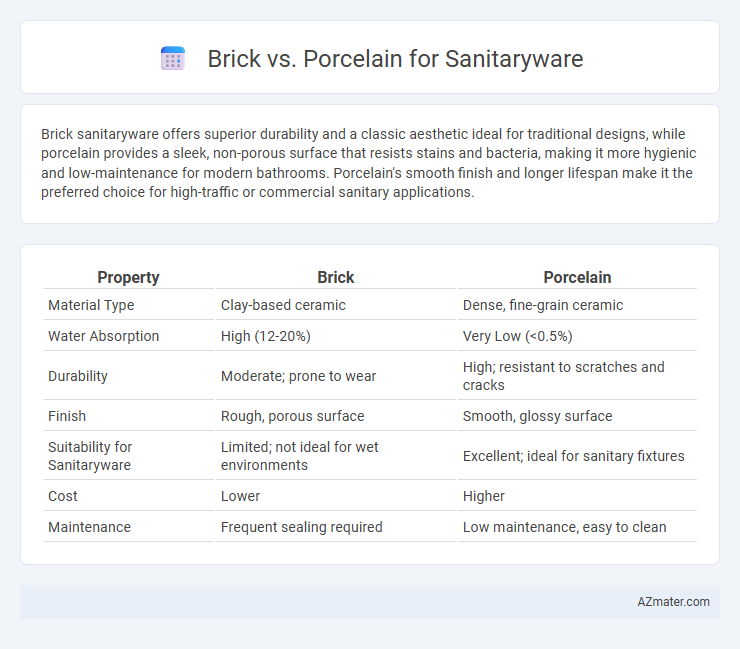 Brick vs. Porcelain for Sanitaryware - What is The Difference?