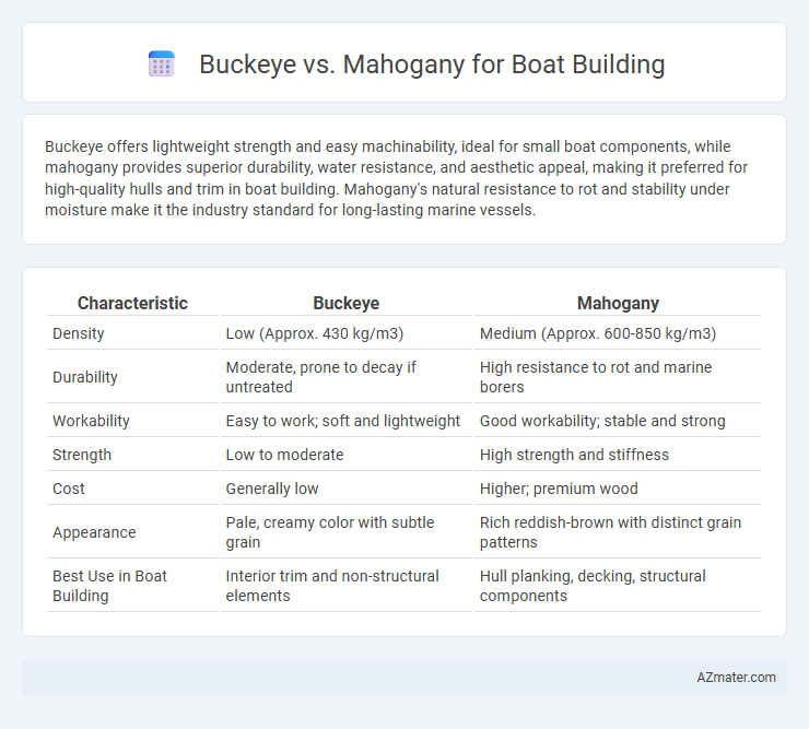 Buckeye vs. Mahogany for Boat Building - What is The Difference?
