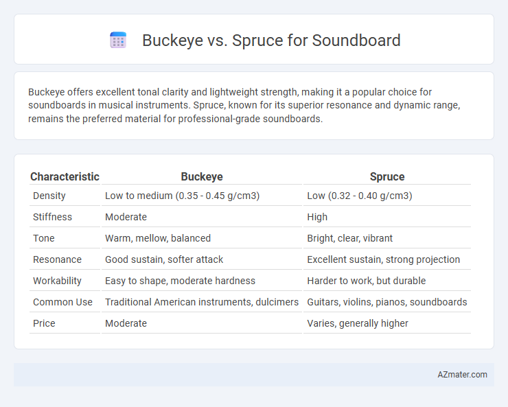 Buckeye vs. Spruce for Soundboard - What is The Difference?