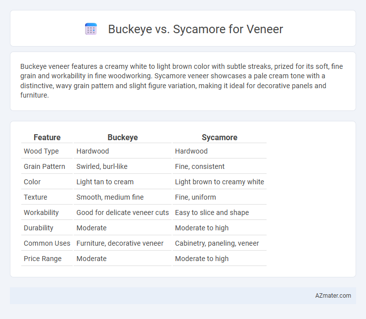 Buckeye vs. Sycamore for Veneer - What is The Difference?