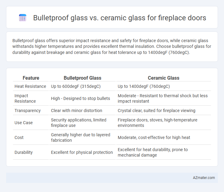 Bulletproof glass vs. ceramic glass for fireplace doors - What is The Difference?