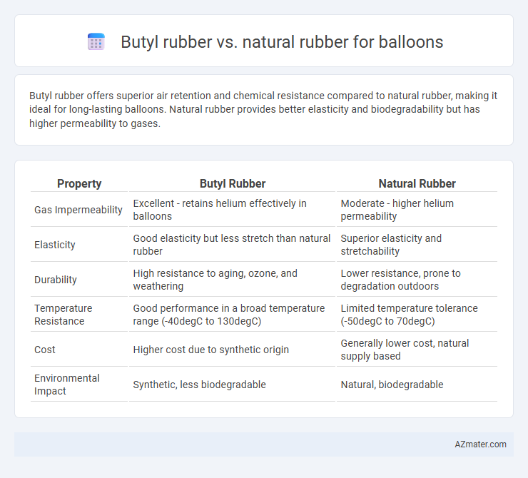 Butyl rubber vs. natural rubber for balloons - What is The Difference?