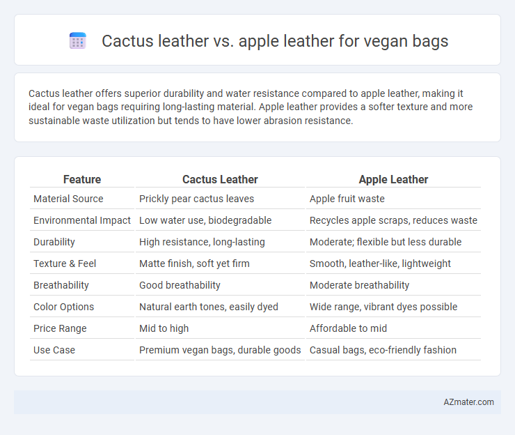 Cactus leather vs. apple leather for vegan bags - What is The Difference?