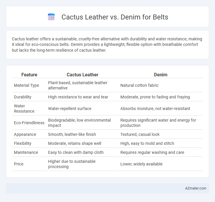 Cactus Leather vs. Denim for Belts - What is The Difference?