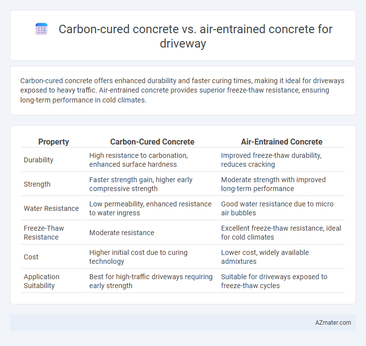 Carbon-cured concrete vs. air-entrained concrete for driveway - What is The Difference?