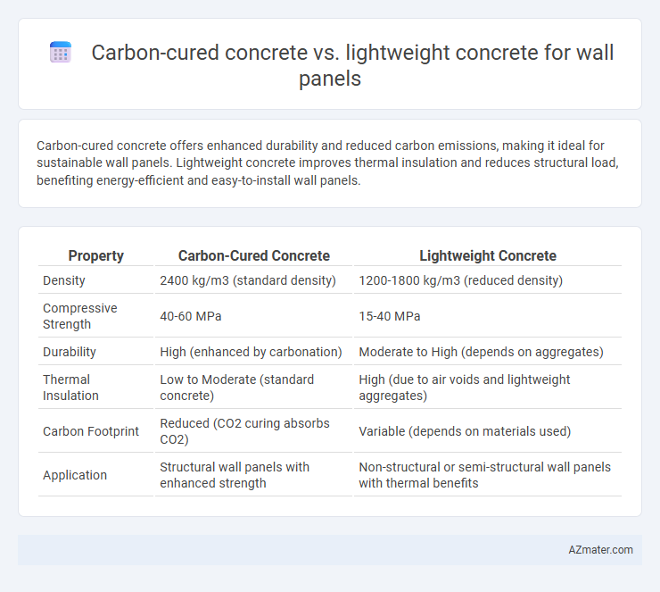 Carbon-cured concrete vs. lightweight concrete for wall panels - What is The Difference?