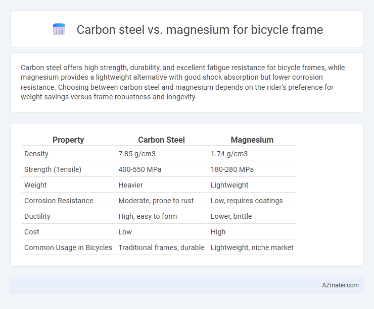 Carbon steel vs. magnesium for bicycle frame - What is The Difference?
