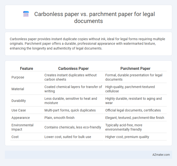 Carbonless paper vs. parchment paper for legal documents - What is The Difference?