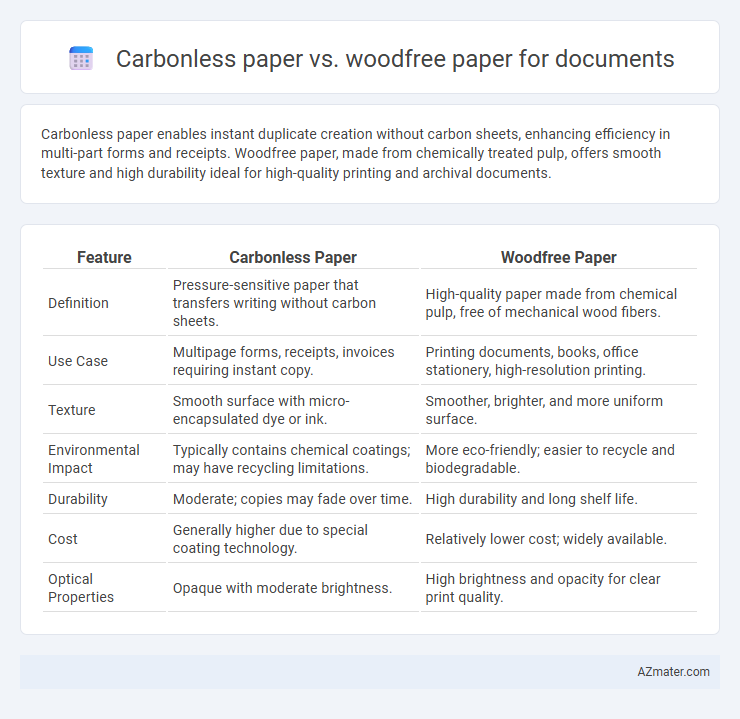Carbonless paper vs. woodfree paper for documents - What is The Difference?