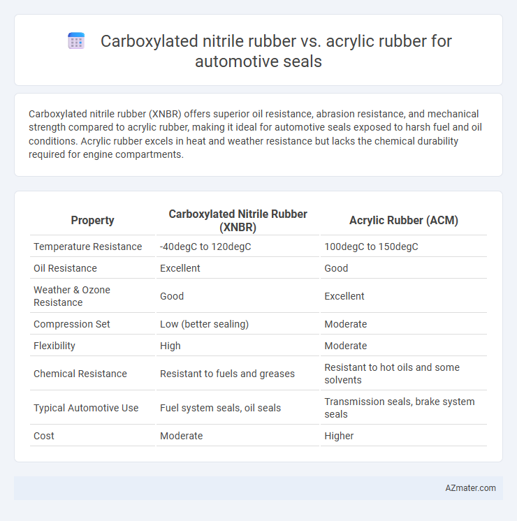 Carboxylated nitrile rubber vs. acrylic rubber for automotive seals - What is The Difference?