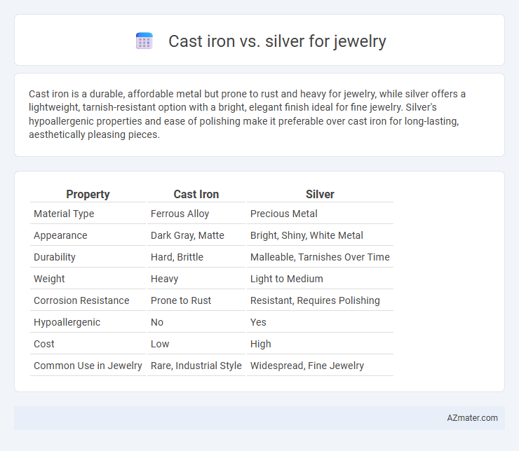 Cast iron vs. silver for jewelry - What is The Difference?