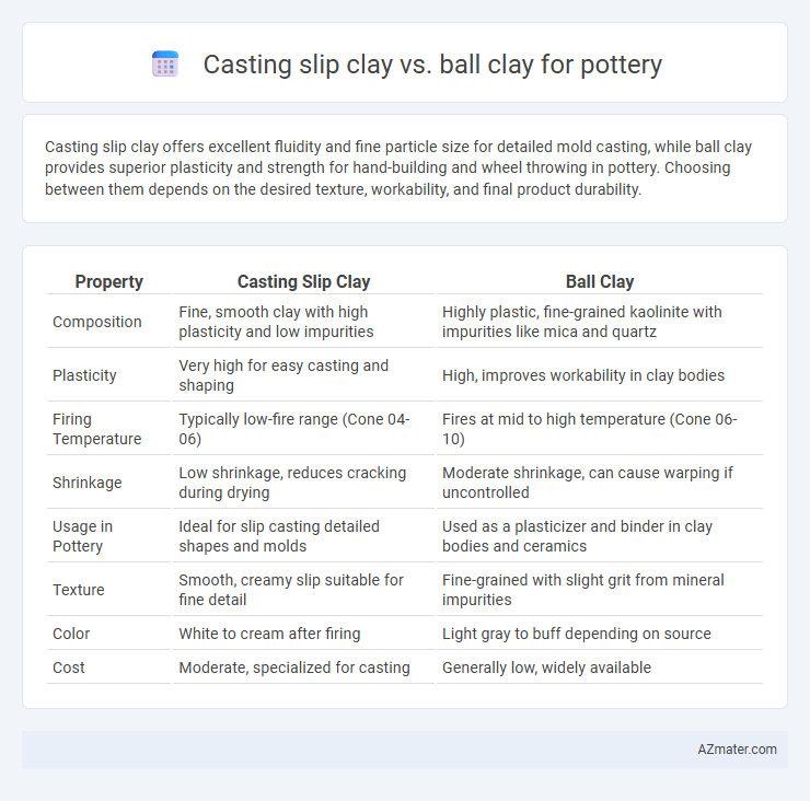 Casting slip clay vs. ball clay for pottery - What is The Difference?
