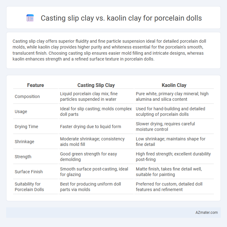 Casting slip clay vs. kaolin clay for porcelain dolls - What is The Difference?