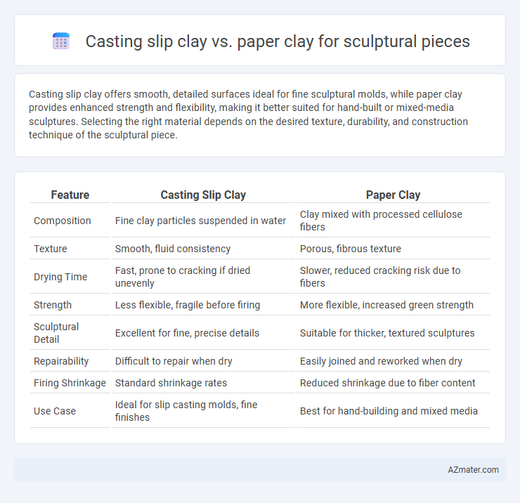 Casting slip clay vs. paper clay for sculptural pieces - What is The Difference?