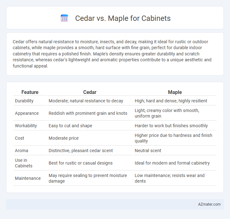 Cedar vs. Maple for Cabinets - What is The Difference?