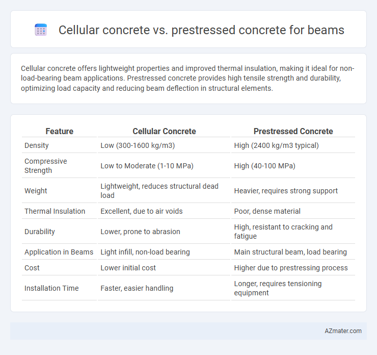 Cellular concrete vs. prestressed concrete for beams - What is The Difference?