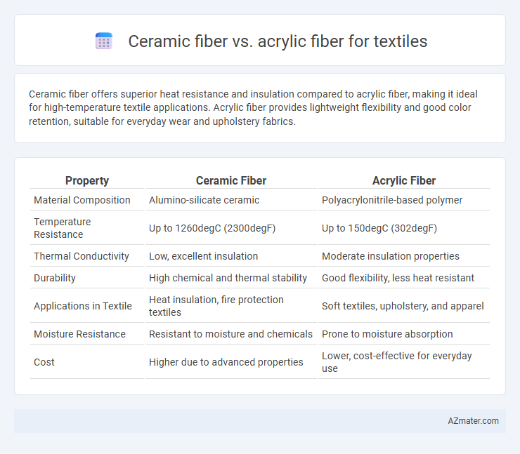 Ceramic fiber vs. acrylic fiber for textiles - What is The Difference?