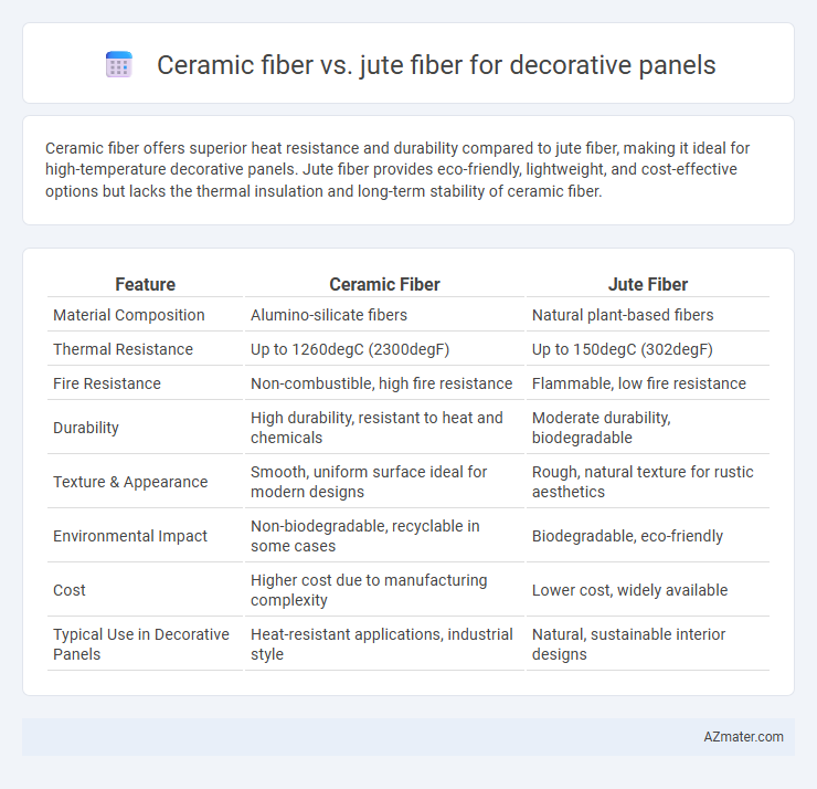 Ceramic fiber vs. jute fiber for decorative panels - What is The Difference?