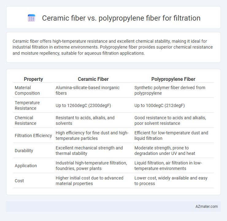 Ceramic fiber vs. polypropylene fiber for filtration - What is The Difference?