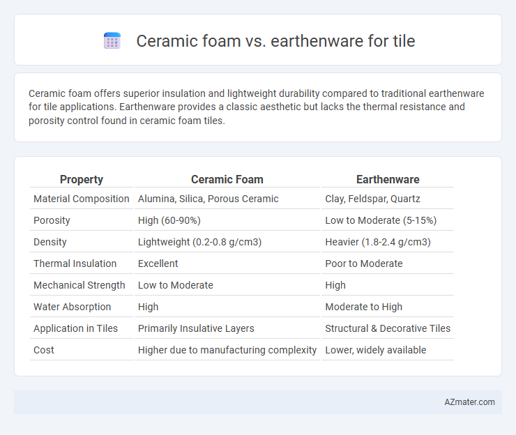 Ceramic foam vs. earthenware for tile - What is The Difference?