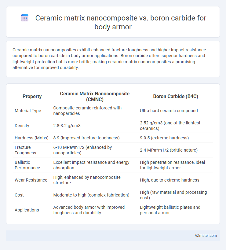 Ceramic matrix nanocomposite vs. boron carbide for body armor - What is The Difference?