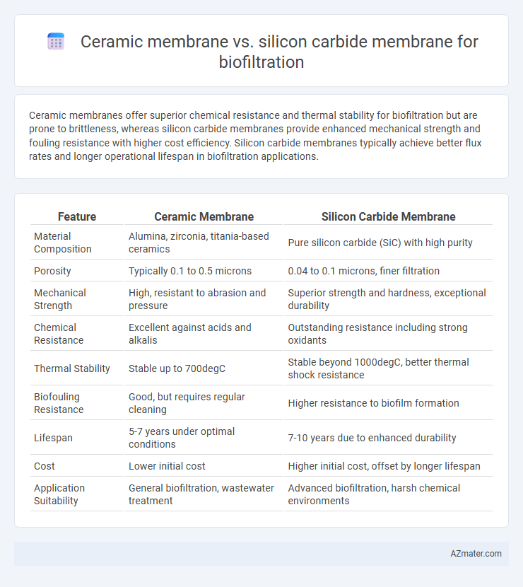 Ceramic membrane vs. silicon carbide membrane for biofiltration - What is The Difference?