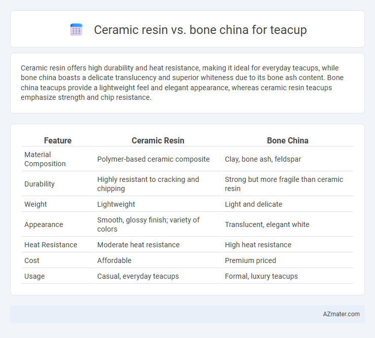 Ceramic resin vs. bone china for teacup - What is The Difference?