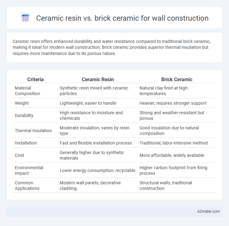Ceramic resin vs. brick ceramic for wall construction - What is The Difference?