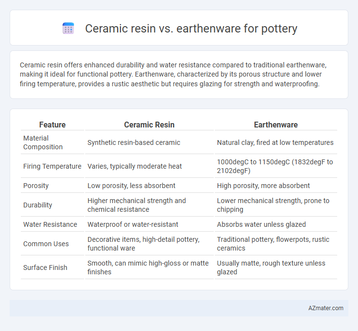 Ceramic resin vs. earthenware for pottery - What is The Difference?