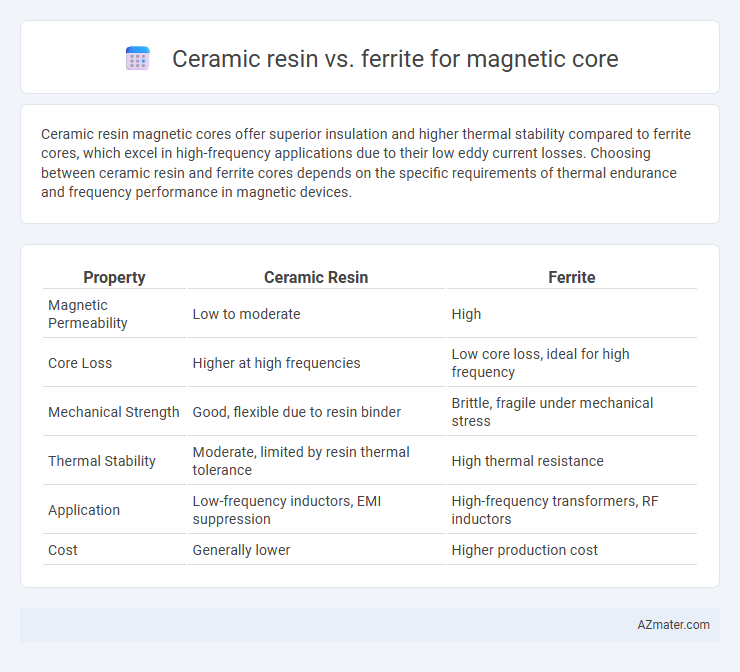 Ceramic resin vs. ferrite for magnetic core - What is The Difference?