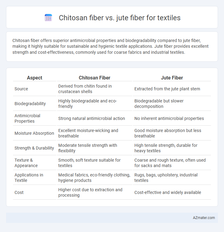 Chitosan fiber vs. jute fiber for textiles - What is The Difference?