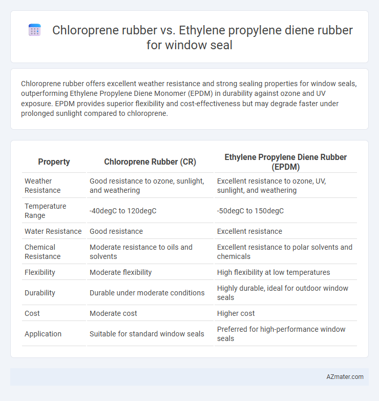 Chloroprene rubber vs. Ethylene propylene diene rubber for window seal - What is The Difference?