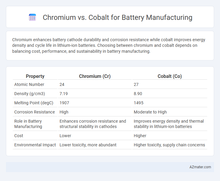 Chromium vs. Cobalt for Battery Manufacturing - What is The Difference?
