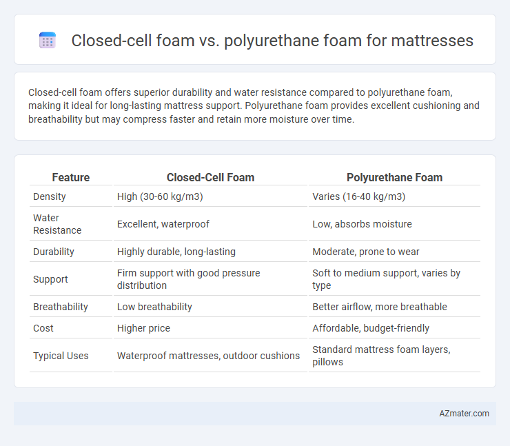 Closed-cell foam vs. polyurethane foam for mattresses - What is The Difference?