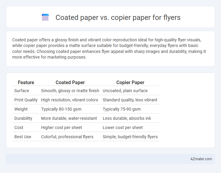 Coated paper vs. copier paper for flyers - What is The Difference?