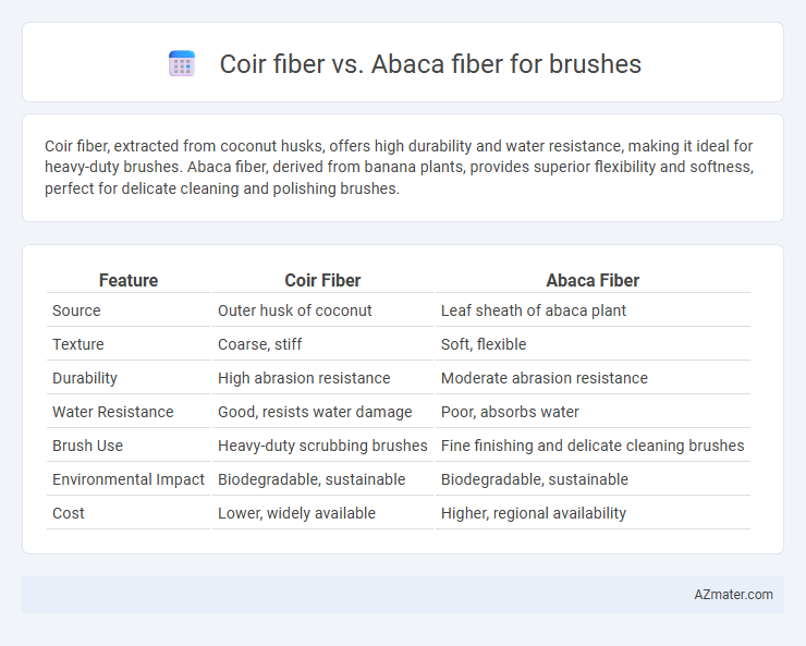 Coir fiber vs. Abaca fiber for brushes - What is The Difference?