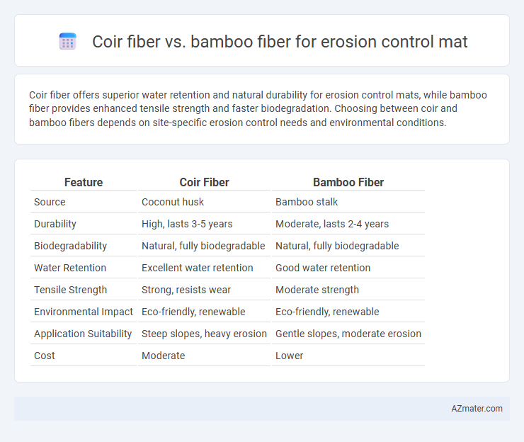 Coir fiber vs. bamboo fiber for erosion control mat - What is The Difference?