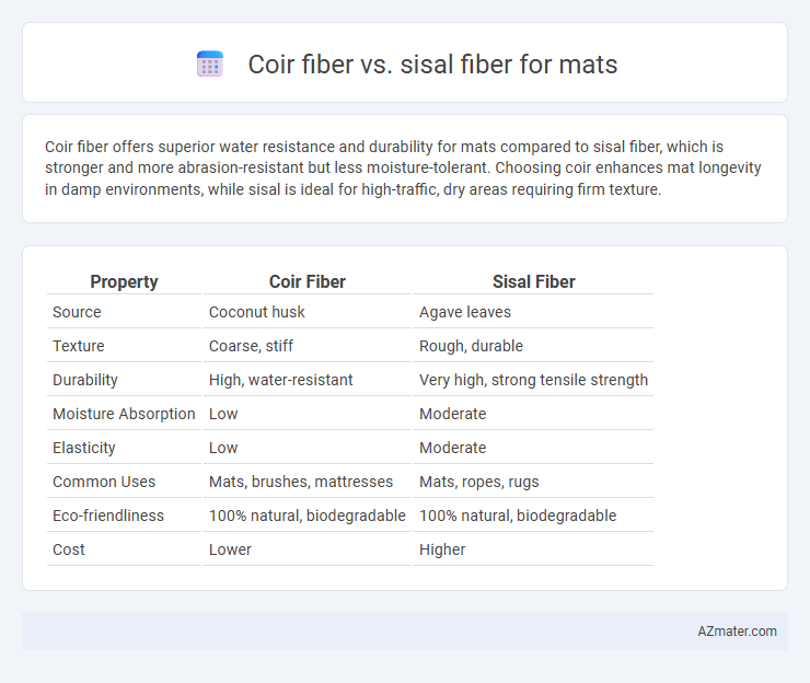 Coir fiber vs. sisal fiber for mats - What is The Difference?