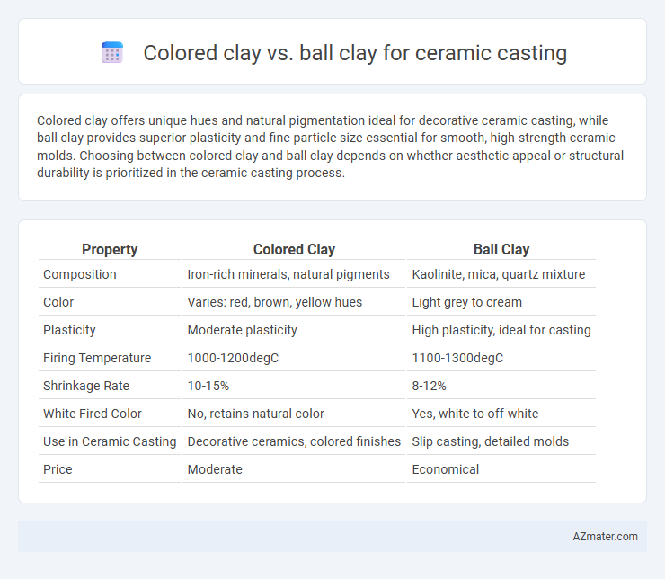 Colored clay vs. ball clay for ceramic casting - What is The Difference?