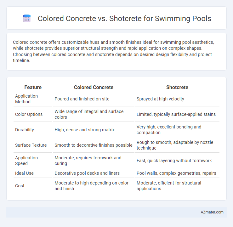 Colored Concrete vs. Shotcrete for Swimming Pools - What is The Difference?