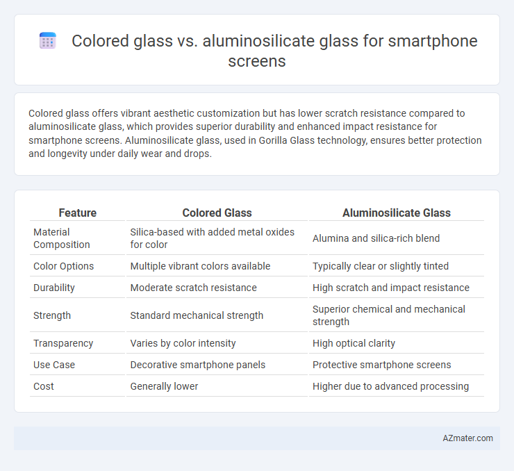 Colored glass vs. aluminosilicate glass for smartphone screens - What is The Difference?