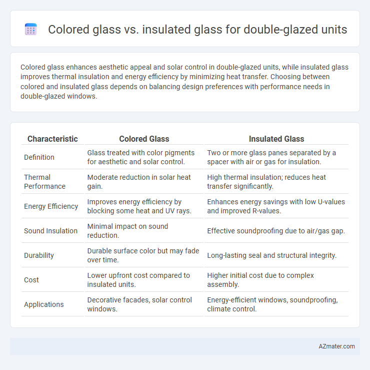 Colored glass vs. insulated glass for double-glazed units - What is The Difference?